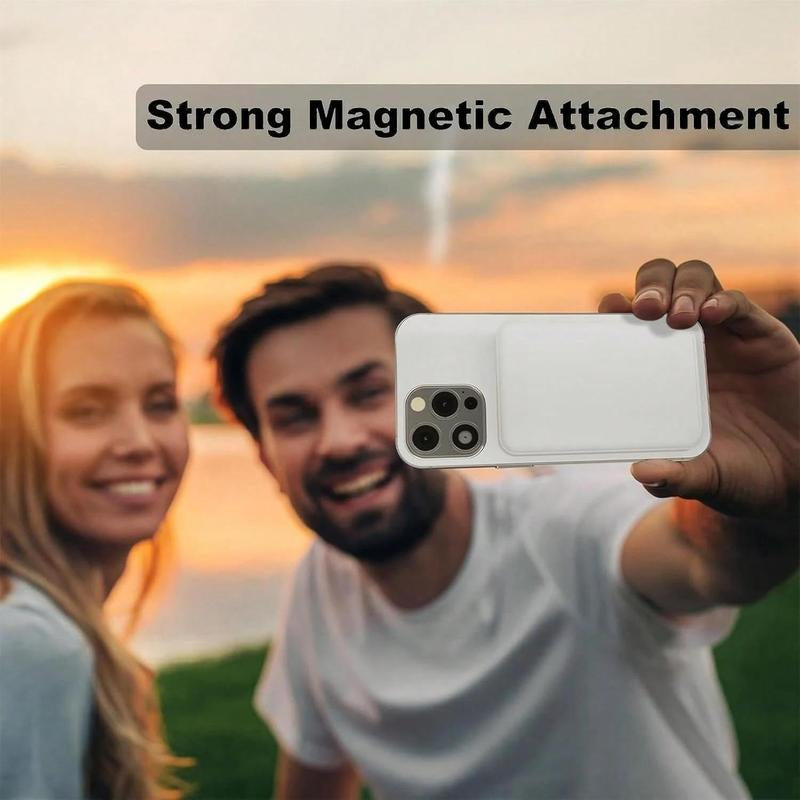 Magsafe Wireless Power Bank 5000Mah - USB Type-C, Supports Iphone 12-17 & Android, Fast Charging, Stylish & Compact, Magnetic Ring Included